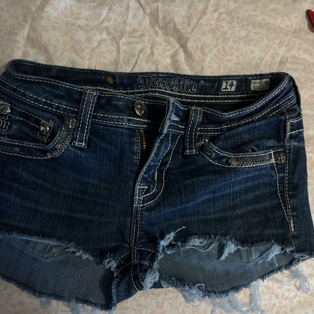 Miss Me Women's Blue Denim Shorts